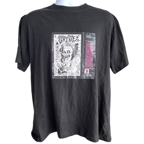 Grimes Visions Cover Art T-Shirt Size Large - Picture 1 of 6
